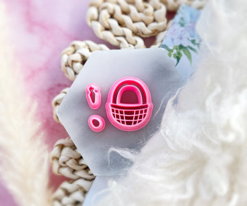 Easter Basket Set Collection Polymer Clay Cutter | Fondant Cutter | Cookie Cutter